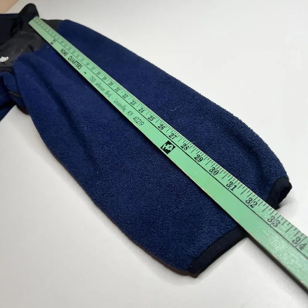 The North‎ Face Jacket Mens Large Blue Fleece Windbreaker Full Zip Pockets